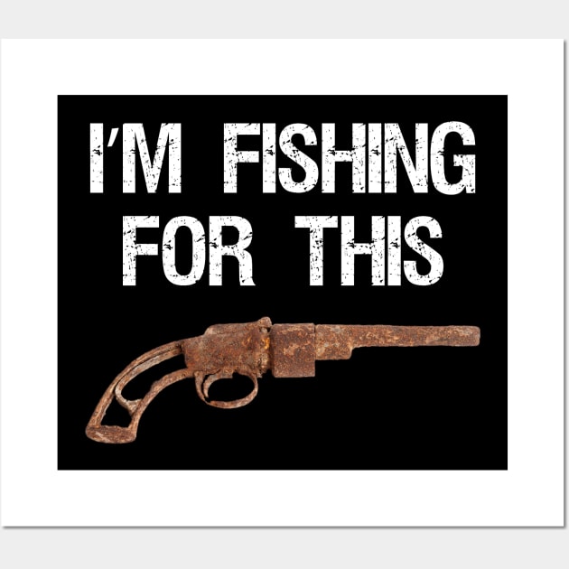 Magnet Fishing Treasure Hunter Wall Art by WildZeal